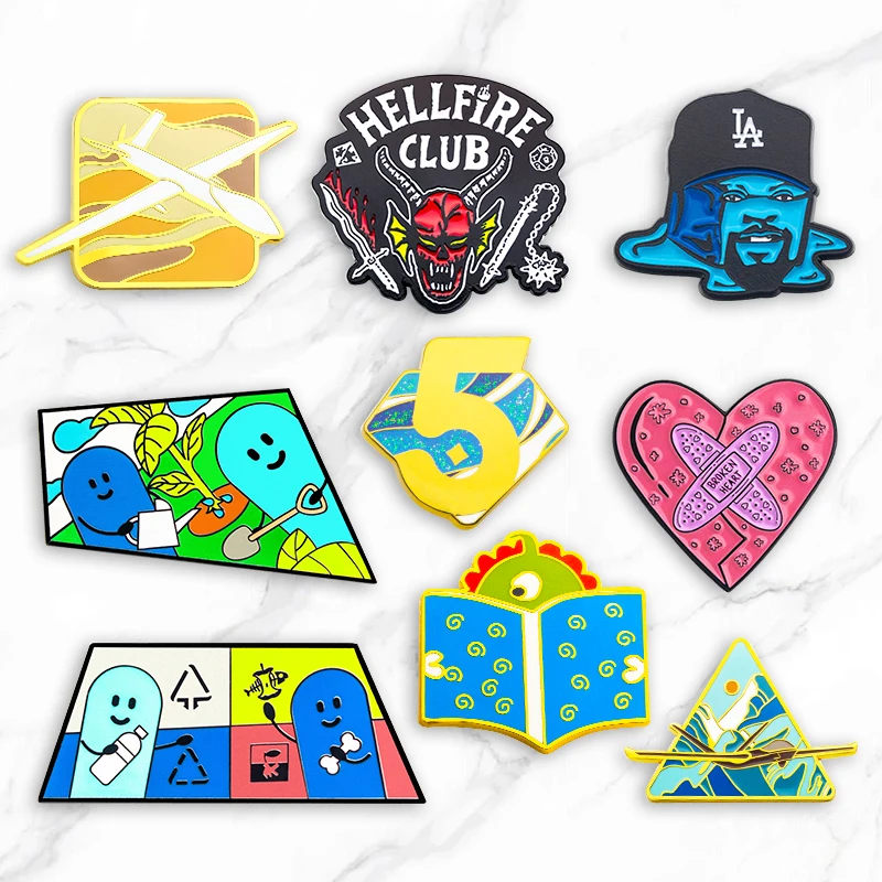 Metal Pin Cute Crafts Cotter Clothing Vote Magnetic Dart Hard Enamel Cap Badge Anime Metal Hat Custom Enamel Pins