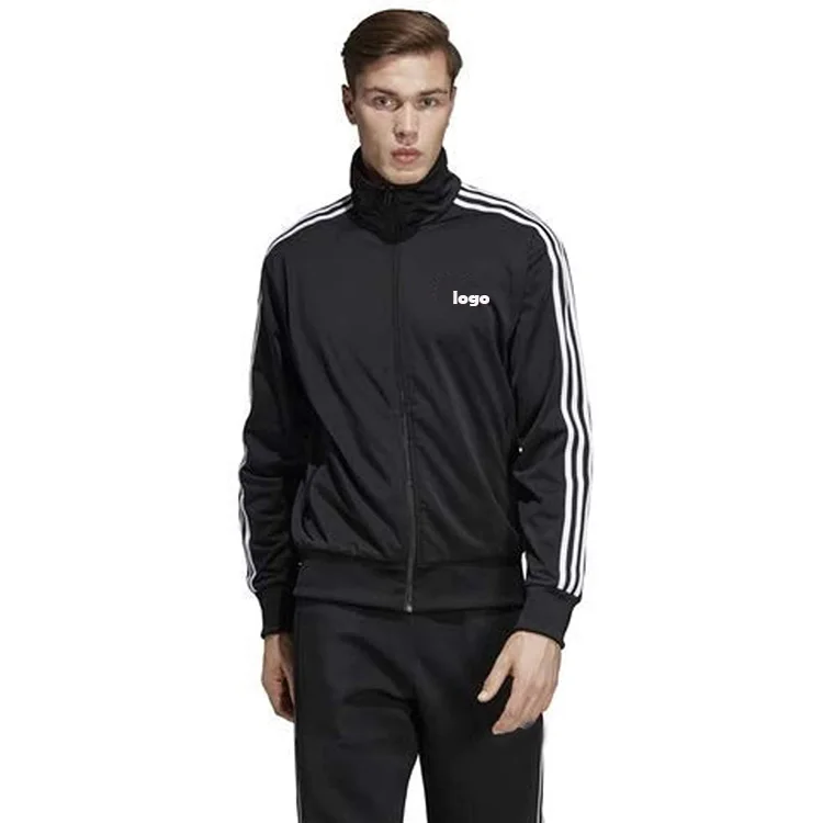 Wholesale OEM Red Fitted Sweatsuit Tracksuit Zipper Hooded Jogging Men Jogger Track Suit