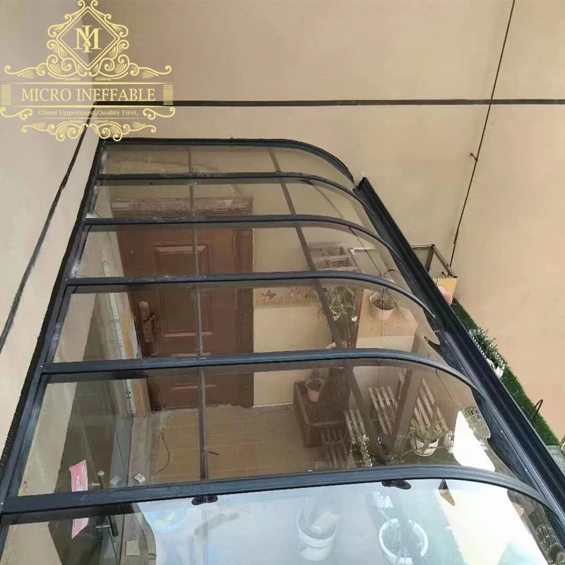 Luxury Royal Chinese Top Brand Insulation Aluminum PVC Glass Canopy Platform Awning Carport For Thailand Market