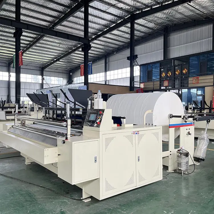 fully automated toilet paper machine roll cutting machine price toilet paper rewinding machine
