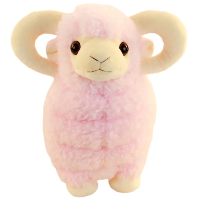 Wholesale custom 25cm lamb plush toy Stuffed animal goat sheep wedding mascot gift