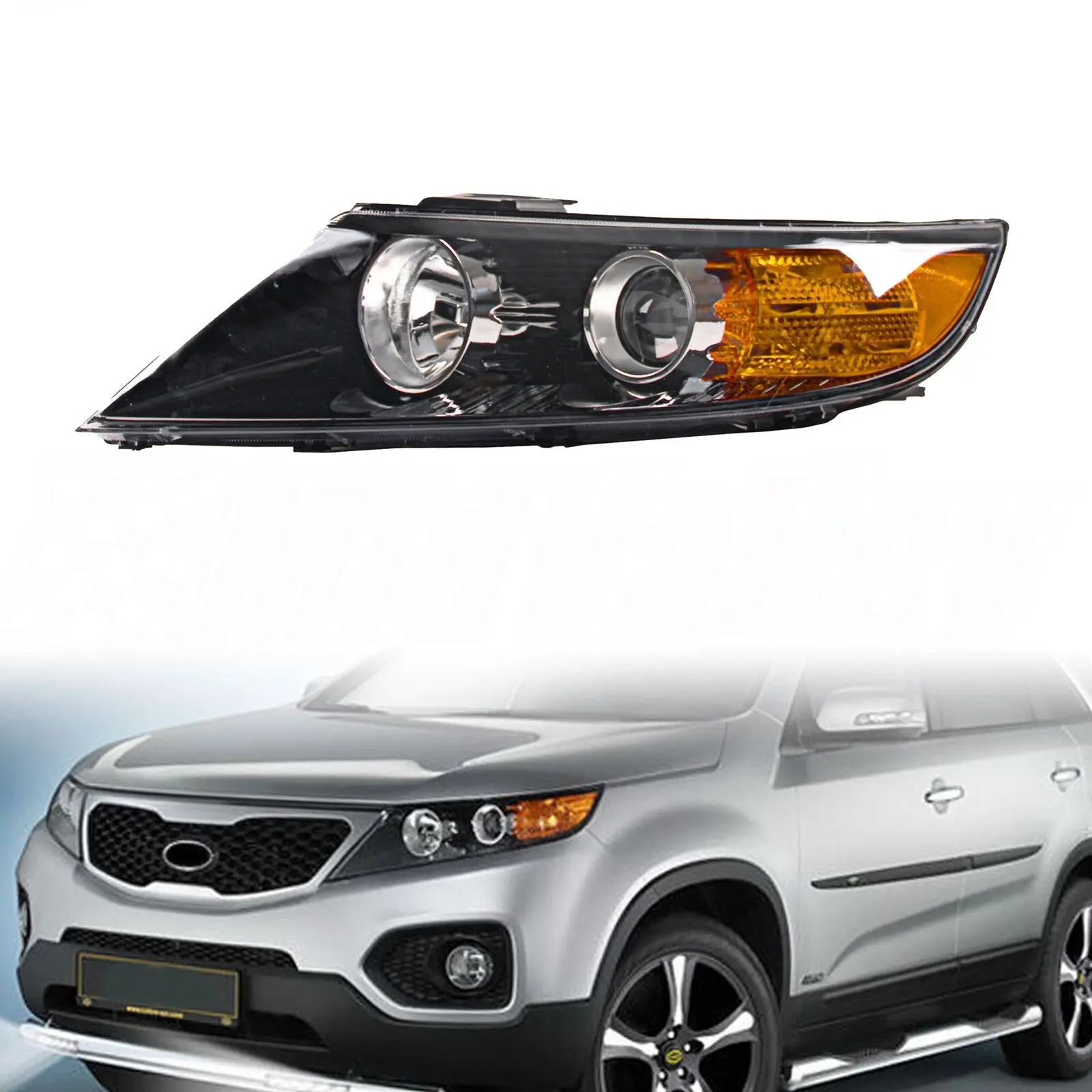 Auto Headlight Head Lamp For KIA Sorento 2011 2012 2013 With Bulb Head Light KI2502143 92101-1U200