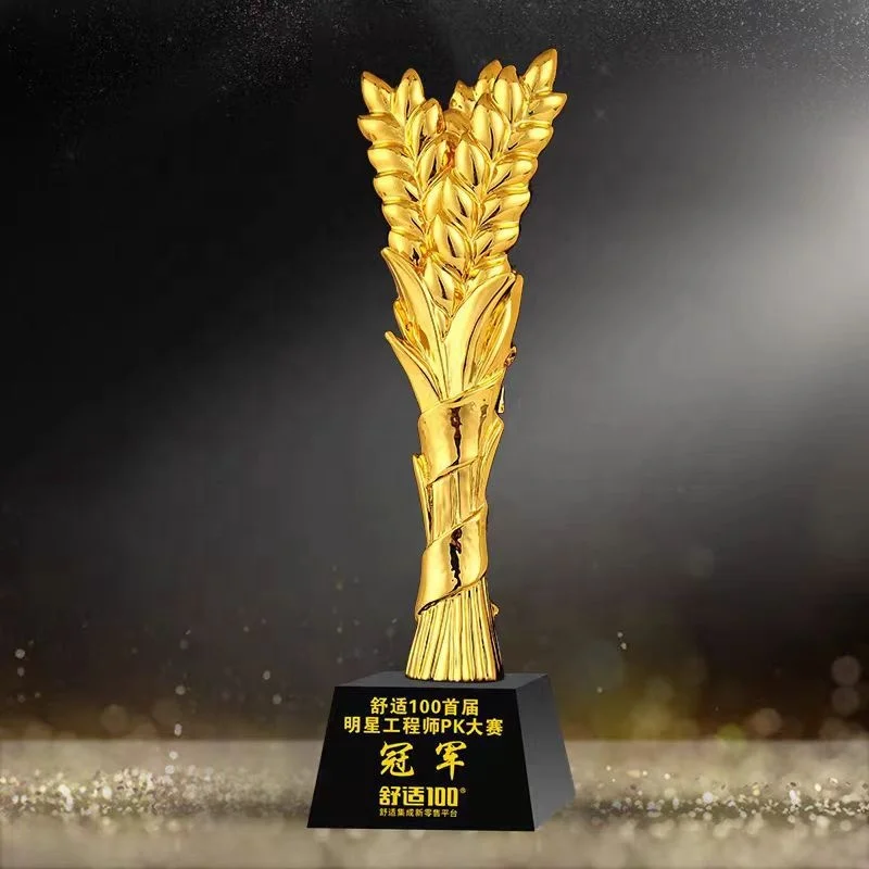 Custom Crystal Resin Metal Trophy Cups Award Soccer Gold Trophies Sports Music Dance Champion League Trophy