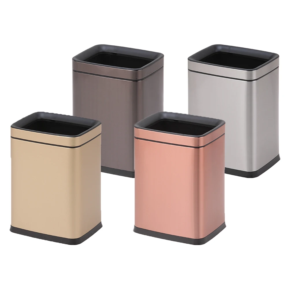 Garbage bin manufacturer commercial garbage bin household metal office stainless steel storage bin