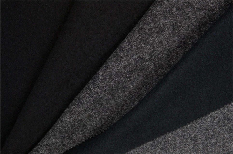 Latest hot selling  factory price Italian cashmere fabric double side Merino wool cotton blend fabric for coats