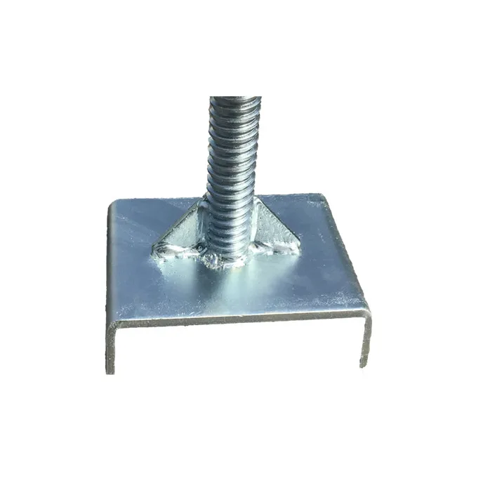 Оцинкованный Регулируемый винтовой домкрат с u-образной головкой