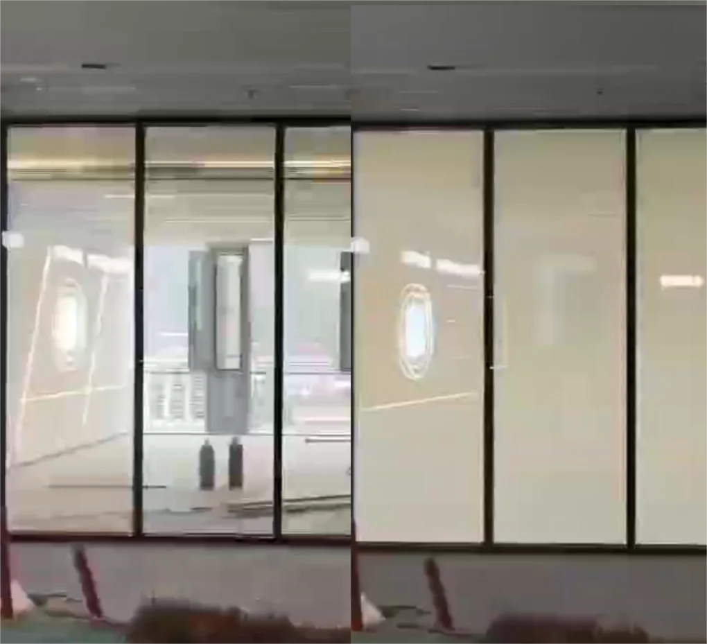 Factory wholesale custom intelligent glass 87% PDLC switchable film magic glass film intelligent 10mm privacy glass film