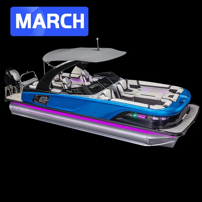 2023 shipyard Kinocean new pontoon boat for leisure with Railings and anchors for sale