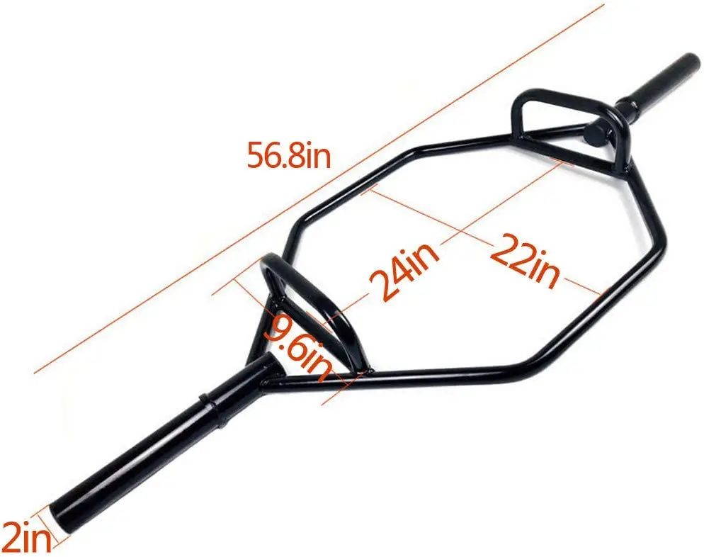 Multi functional Hex Bar Hexagon Weight Lifting Trap Bar Pro Barbell for Deadlift