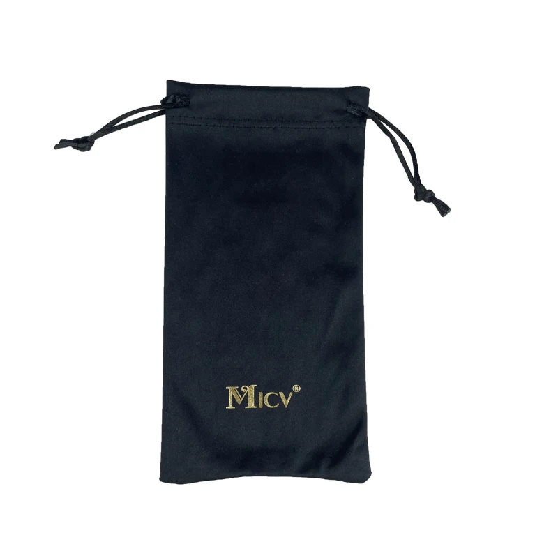Printing Logo Soft Microfiber Eyeglass Pouches Custom Logo Drawstring Jewelry Bag Microfiber Sunglasses Glasses Cloth Bag