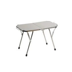 Homful Outdoor Camping Furniture Stainless Steel Portable Folding Glamping Table