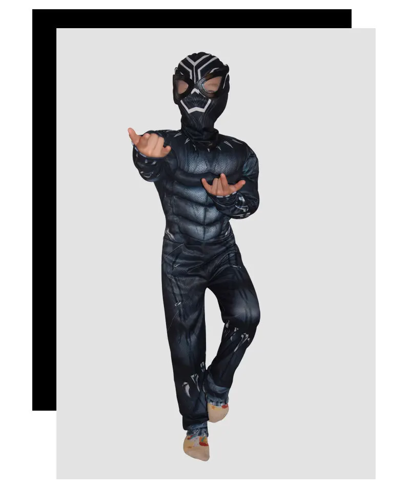Halloween Kids Civil War Superhero Costume New Black Panther Cosplay Brave Cheetah Warrior Costume