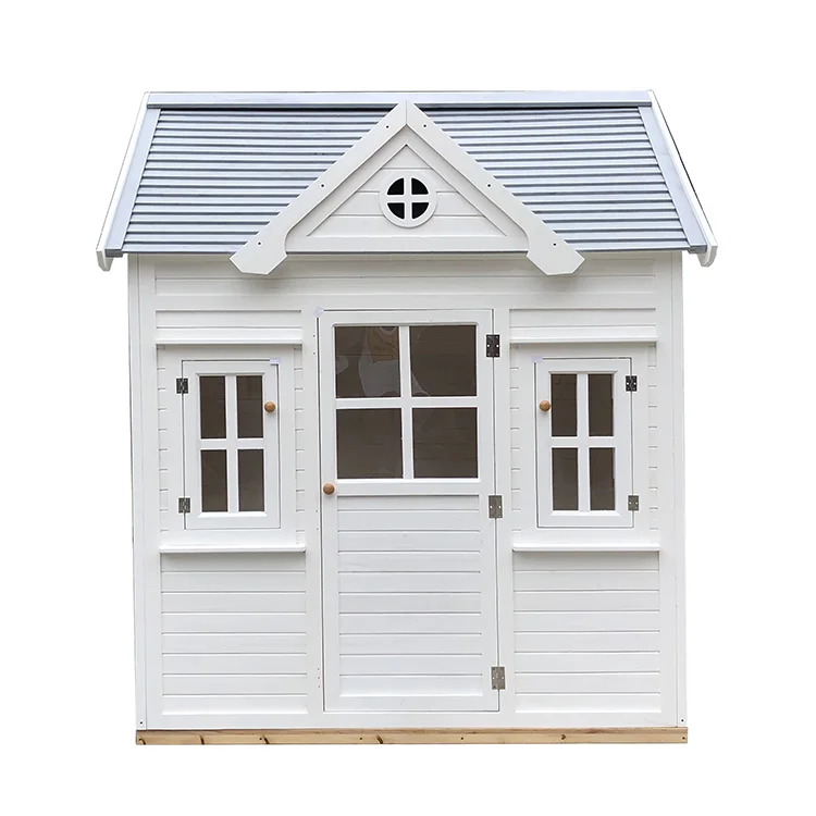 Custom Design Wooden Outdoor Kids Playhouse Small Wooden Decorative Houses Wooden Children Playhouse