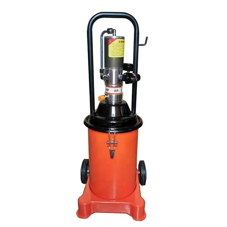 High Pressure 12L Air Operated Bucket Grease Pump Auto Grease Pump Pneumatic Lubricator Gun