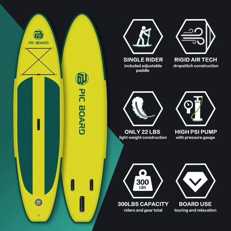 PIC BOARD OEM stand up sup pedal board tablas de sup sapboard fins surfboard sup surfing board inflatable  surfboard