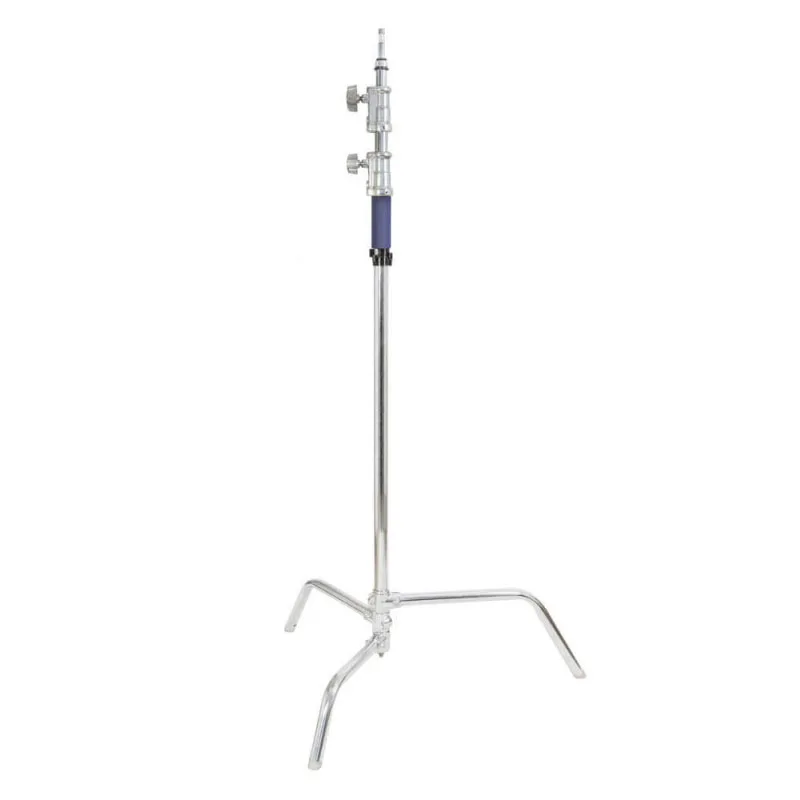 300cm Photography Stainless Steel  Silver C Stand with 50 Inch Boom Arm Set Photo Studio Heavy Duty Light Stand Camera Flash