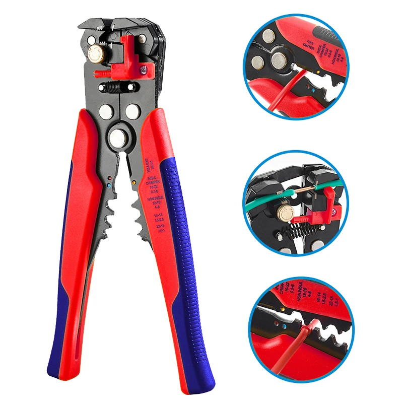 Professional Automatic Cable Stripping Cutting Pliers Adjustable Wire Stripping Pliers Multi Purpose Pliers