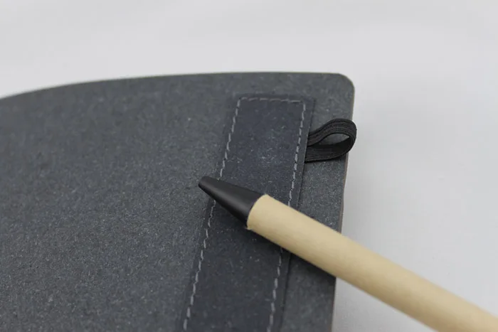 High Quality Custom A5 Size 6 Ring Binder Grey Bonded Leather Journal, 6.5' x 9' Planner Notebook