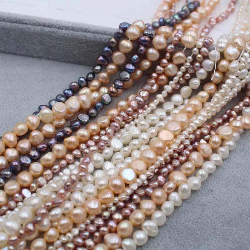 Wholesale Natural Freshwater Baroque Pearl 7mm Diy Bracelet Necklace Jewelry Making