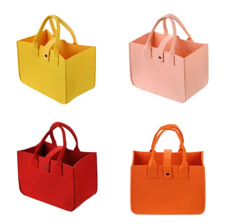 Office Felt Bags Large Shopping Bag Felt Tote Party Recycled Felt Tote Bag