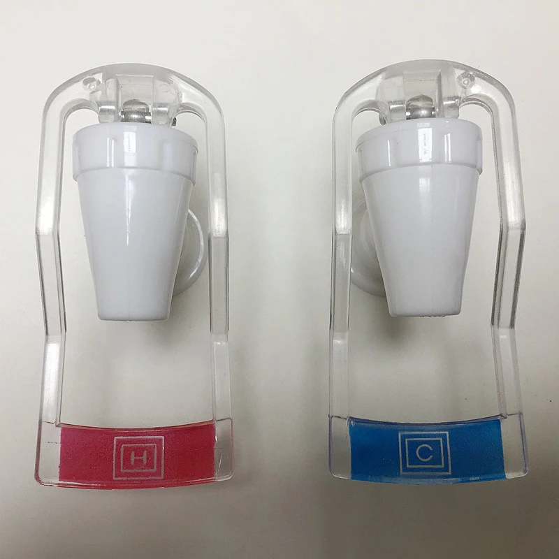 Factory direct drinking fountains faucet push cup plastic nipple PP transparent water valve universal repair parts