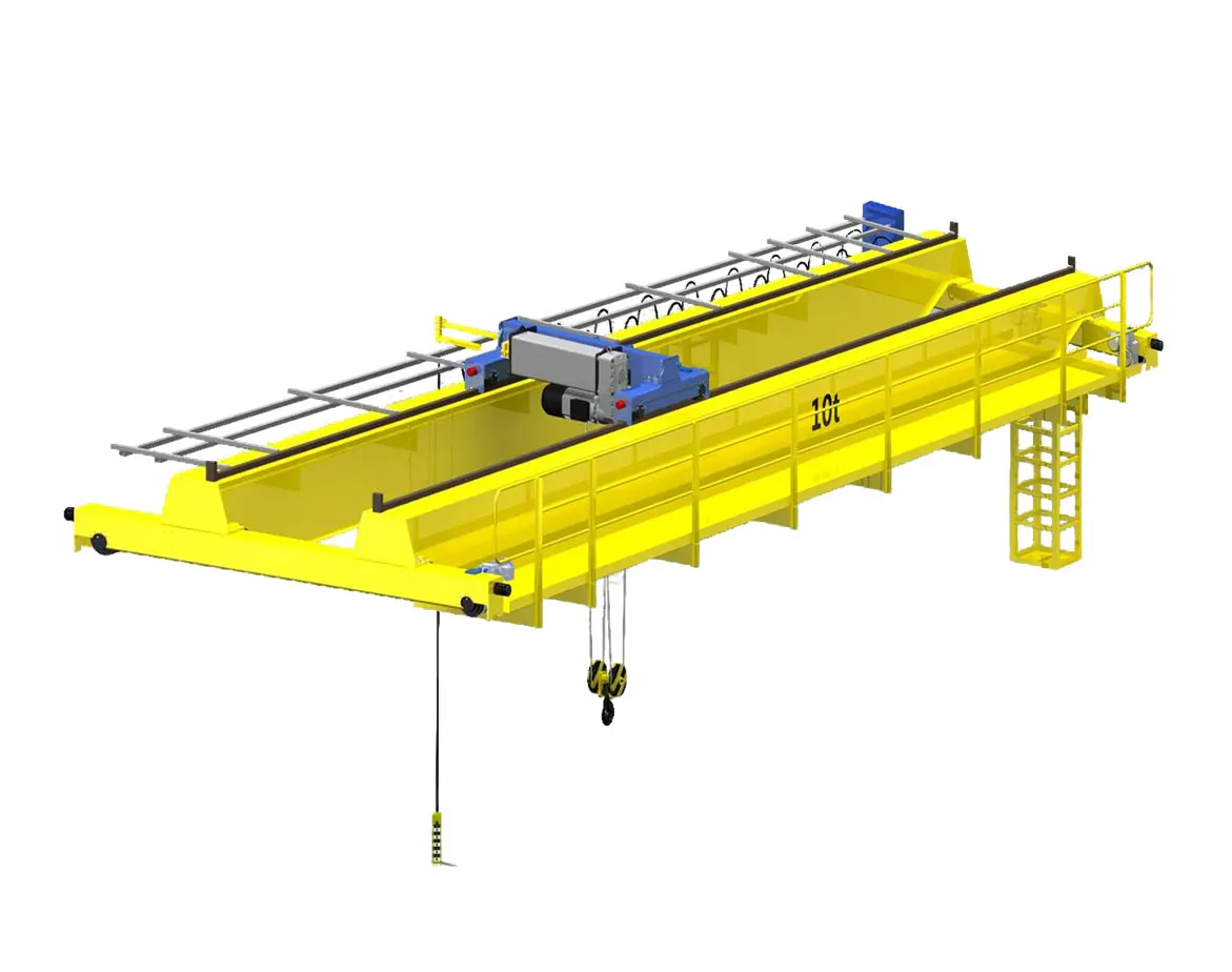 Dual Girder Overhead Bridge Crane with 10ton Lifting Load 25m Lifting Height New Used Condition for Construction Farm Industries