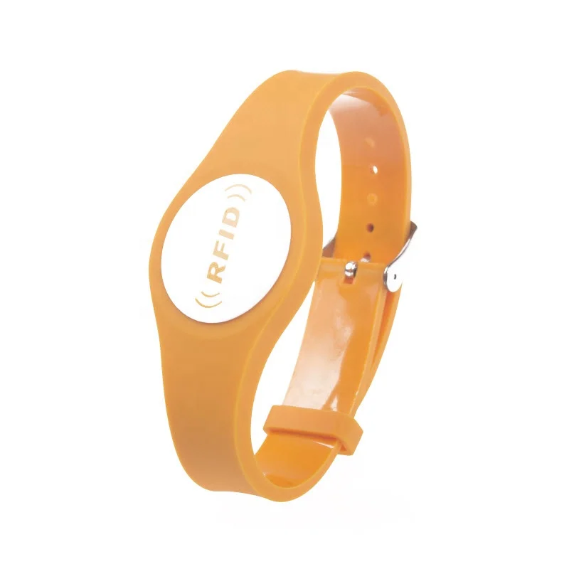 Adjustable Waterproof NFC 213 Ultralight C 13.56mhz Silicone Bracelet RFID Wristband for Water Park