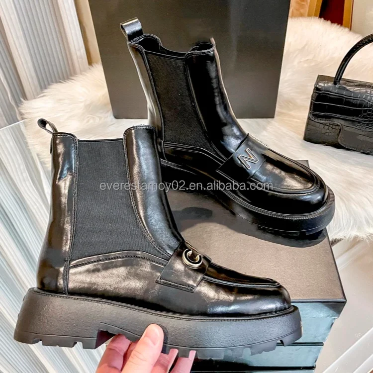 Original Fashion 2024 Durable Genuine Leather Designer Luxury Casual Fashion Calf boots For Women