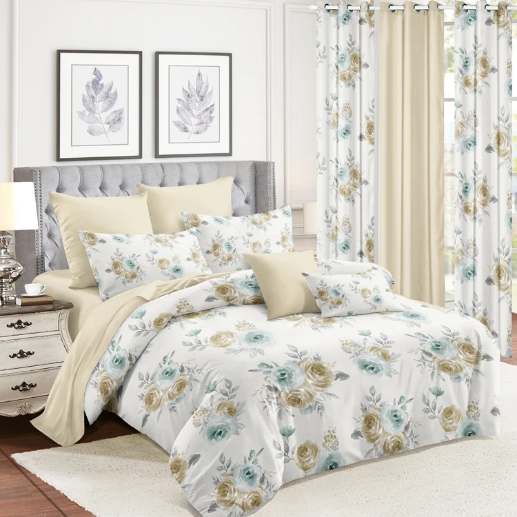2024 Strongly recommended New combination Bed Spreads curtain bedding sets with matching curtains
