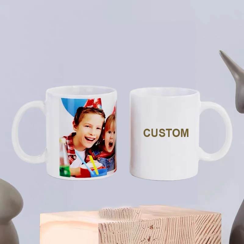 Sample Available Top Grade high quality sublimation blank mug 11oz ceramic coffee mug custom logo printed white custom ceramic mug 3d