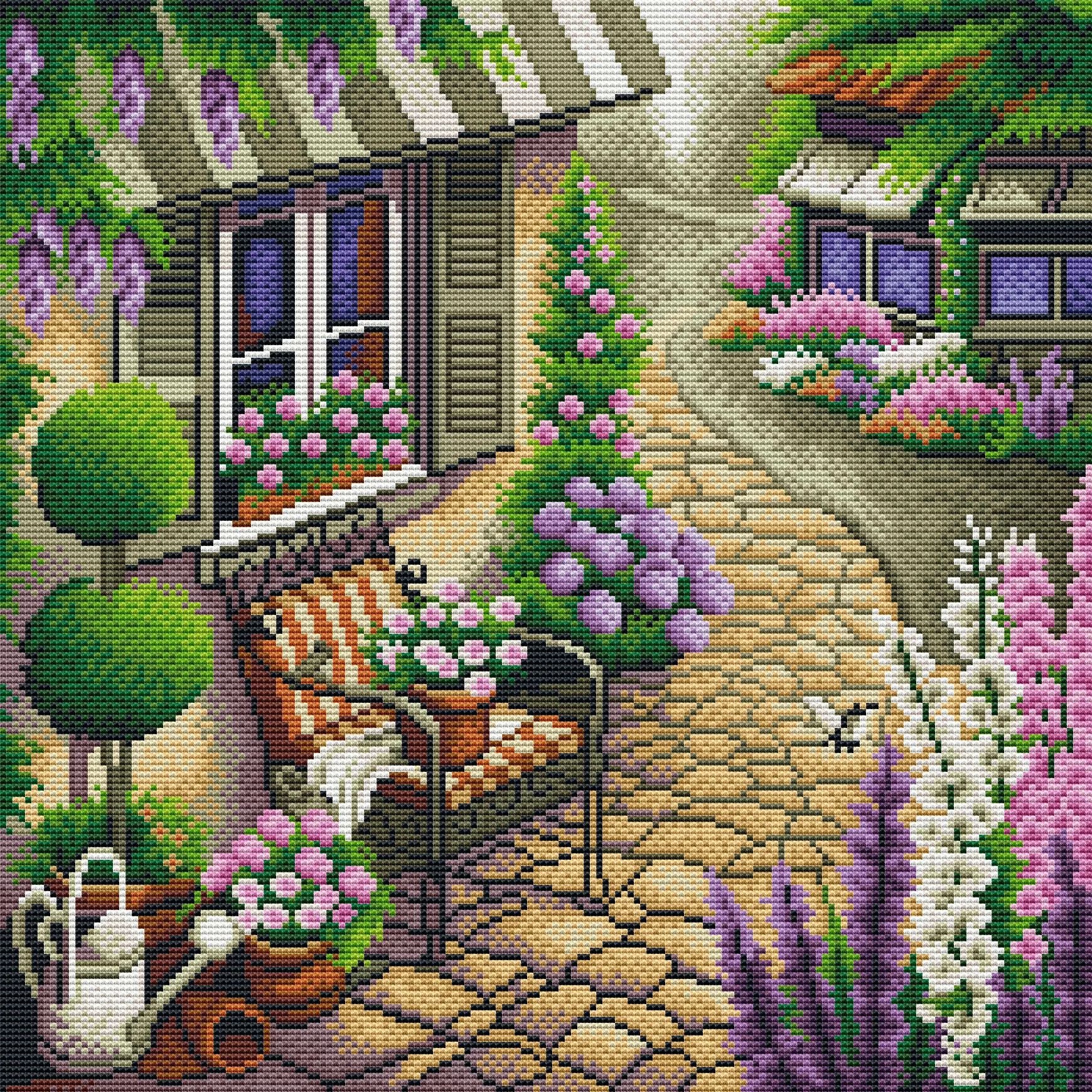 Valliage pattern diy needlepoint  hand embroidery cross stitch kits