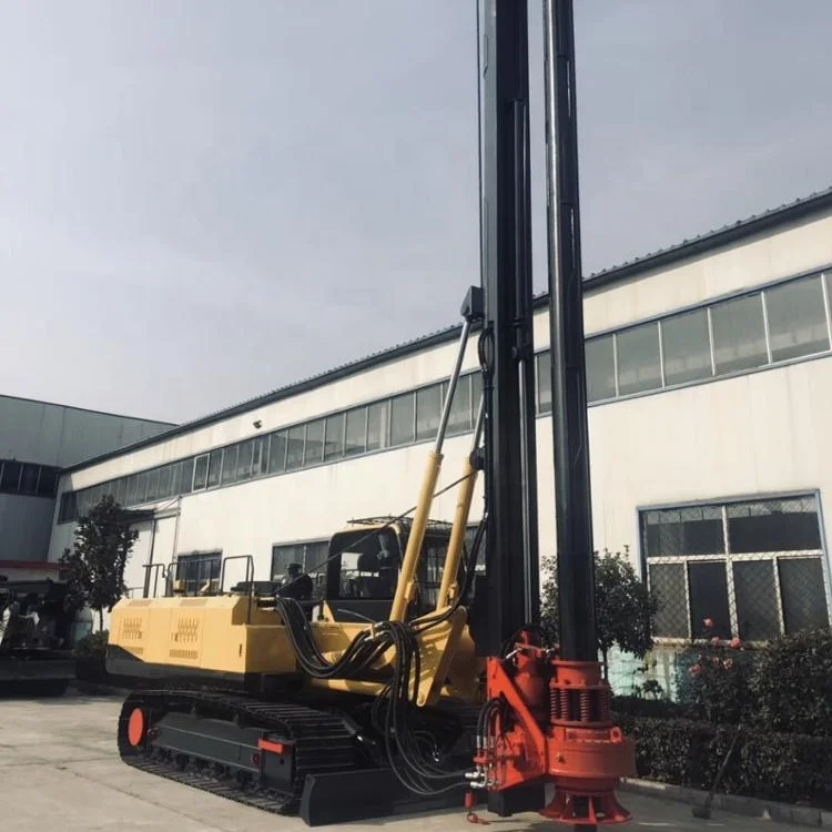 China Building Constructions Mini Hydraulic Pile Driver Screw Piles For Foundations LR130 25m Rotary Drilling Rig
