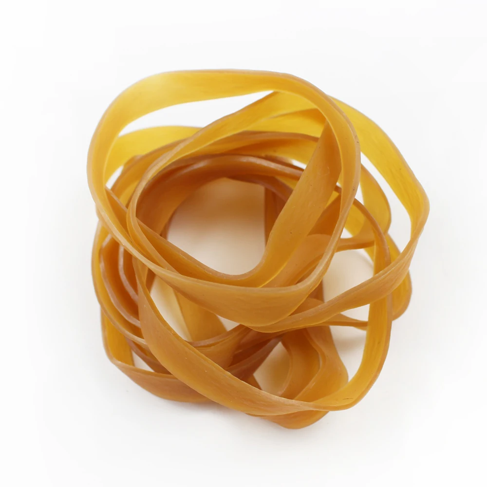 2 inches Environmentally Friendly rubber band Large Thick Brown rubber band Factory customization