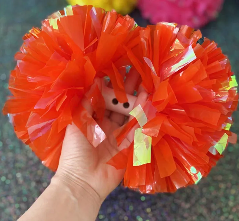 Neon color pink green purple yellow orange all size cheer pom poms