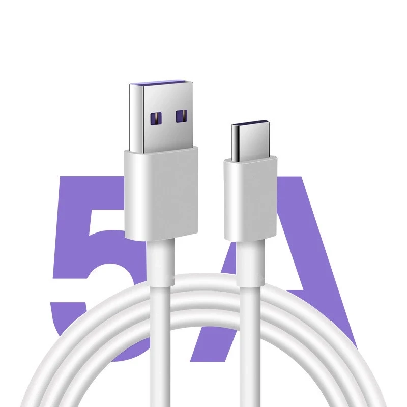 1m 2M Кабель с разъемом USB Type-C 5A Quick Charge 3 0 Для Huawei Samsung Galaxy Note 9 USB-C провод шнур для быстрой зарядки и передачи Зарядное устройство Usb c