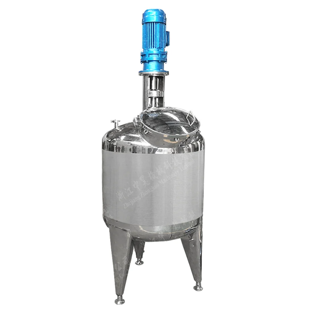 Best Price Sanitary Stainless Steel Cosmetics Production Equipment Emulsion Mixer Electric Steam Heating with Manhole