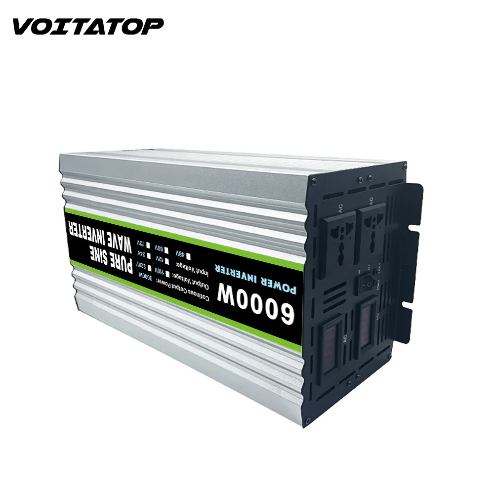 Factory Price 3000W 6000W Pure Sine Wave Inverter 12V 24V 220V Inverter dc to ac converter with Overload Protection