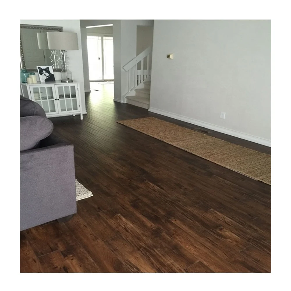 High Quality Distressed Waved HDF Anti Scratch Wood Floor Tiles Laminate Flooring