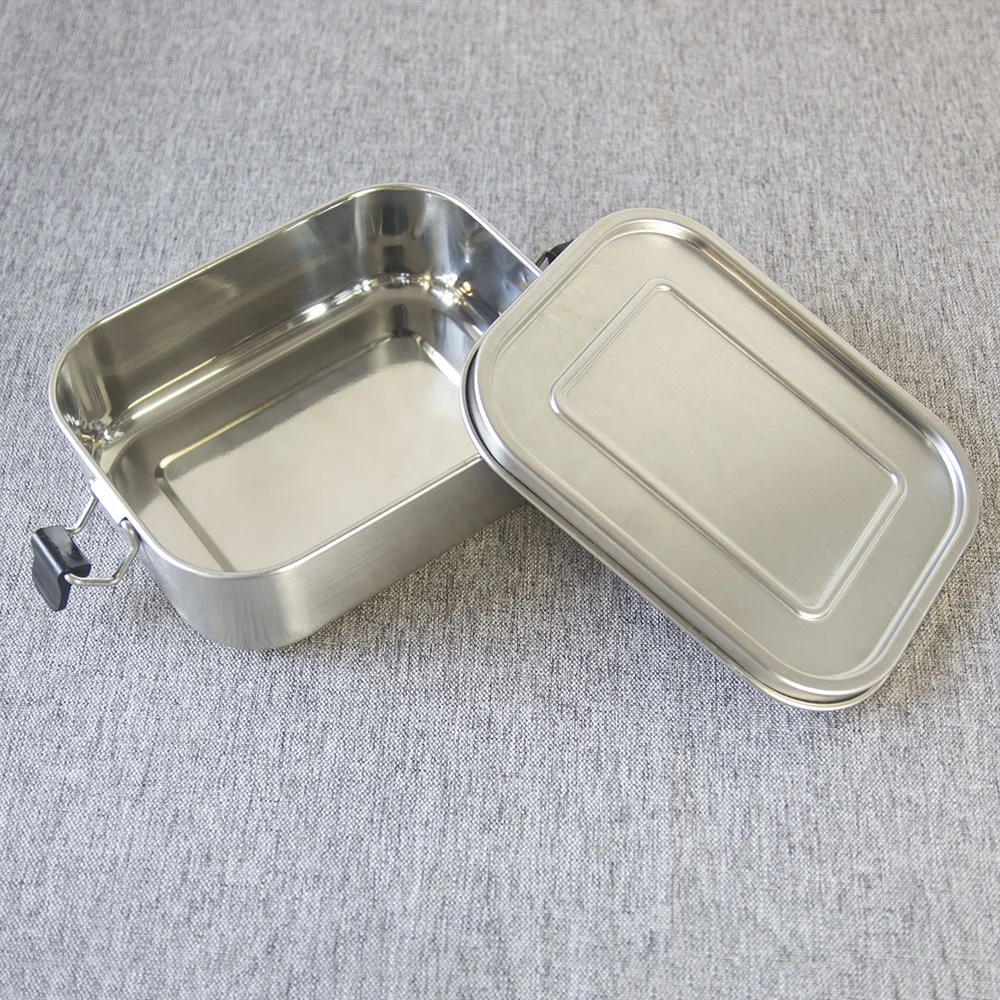 Amazon hot sale Portable kids Metal Stainless Steel Bento Lunch Box
