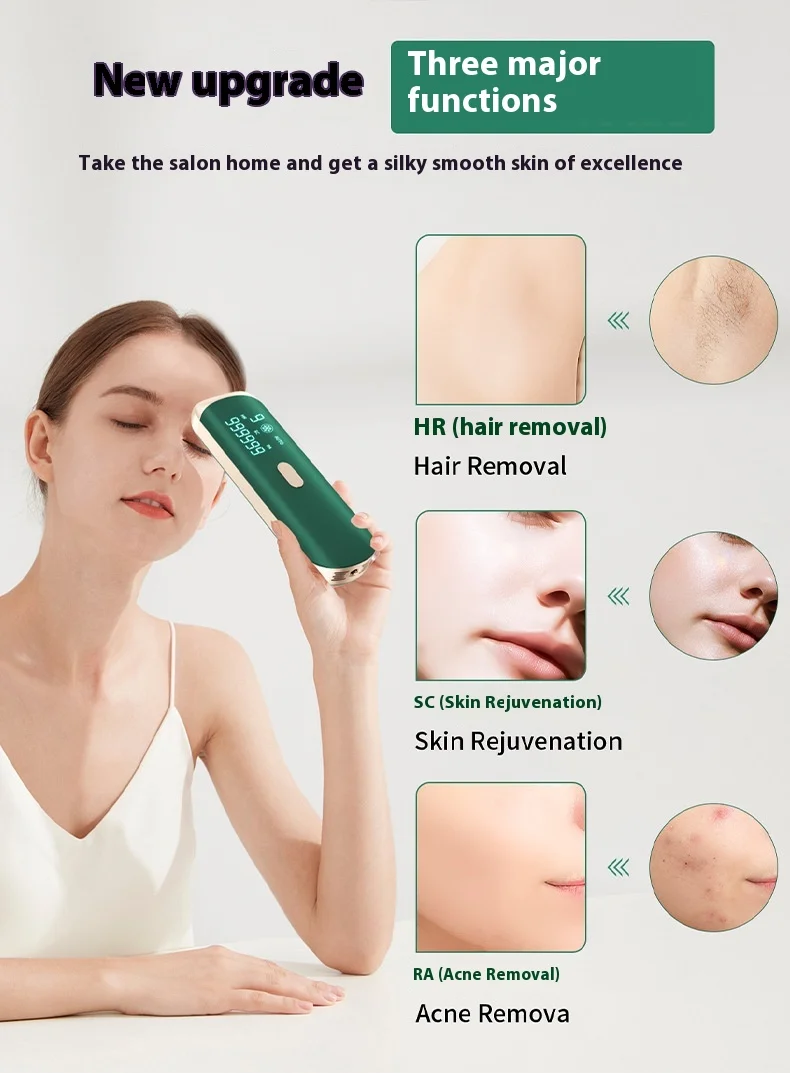 IPL Digital Display Epilator Ice Cooling Hair Remover