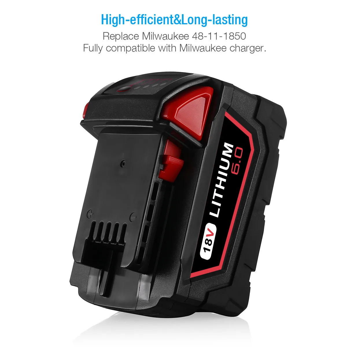 Power Tools 6000mAh High Capacity Lithium-Ion Battery For Replacement Batter Tool