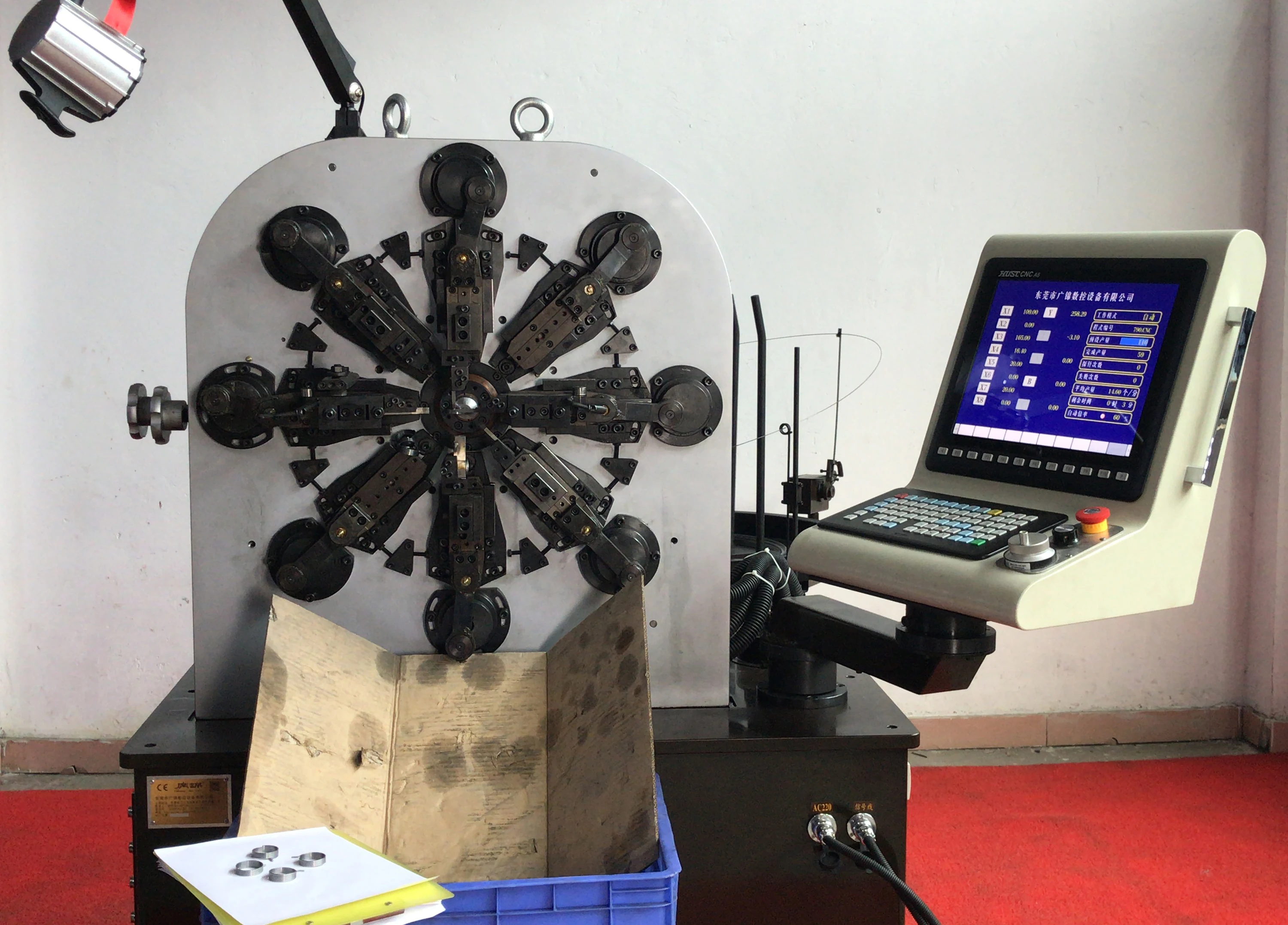 10 Axis Camless CNC Spring Forming Machine For Wire Brake Spring Torsion Extension Pressure Spring Coiler Machinery