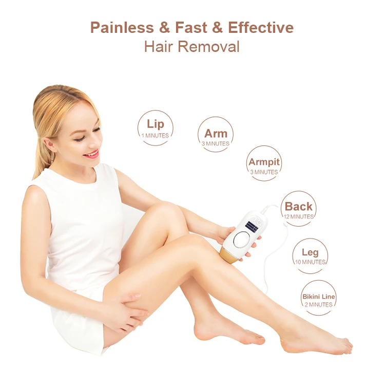 
Factory Wholesale Ipl Laser Epilator Devices Women Men Home Using 5 Levels Portable Hair Removal 