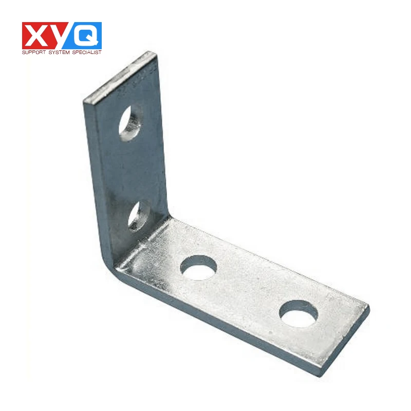 4 Hole L Shaped 90 Degree Angle Connector Bracket Strut Channel Corner Angle