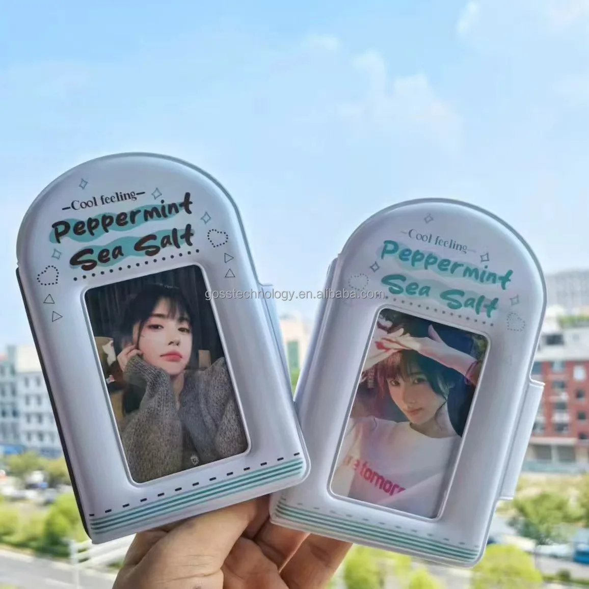 Goss Kpop Photocard Holder Custom PC Cardhollder PVC Glitter Holographic Card Sleeve for Idol Card/3 inch Photo for Kpop album