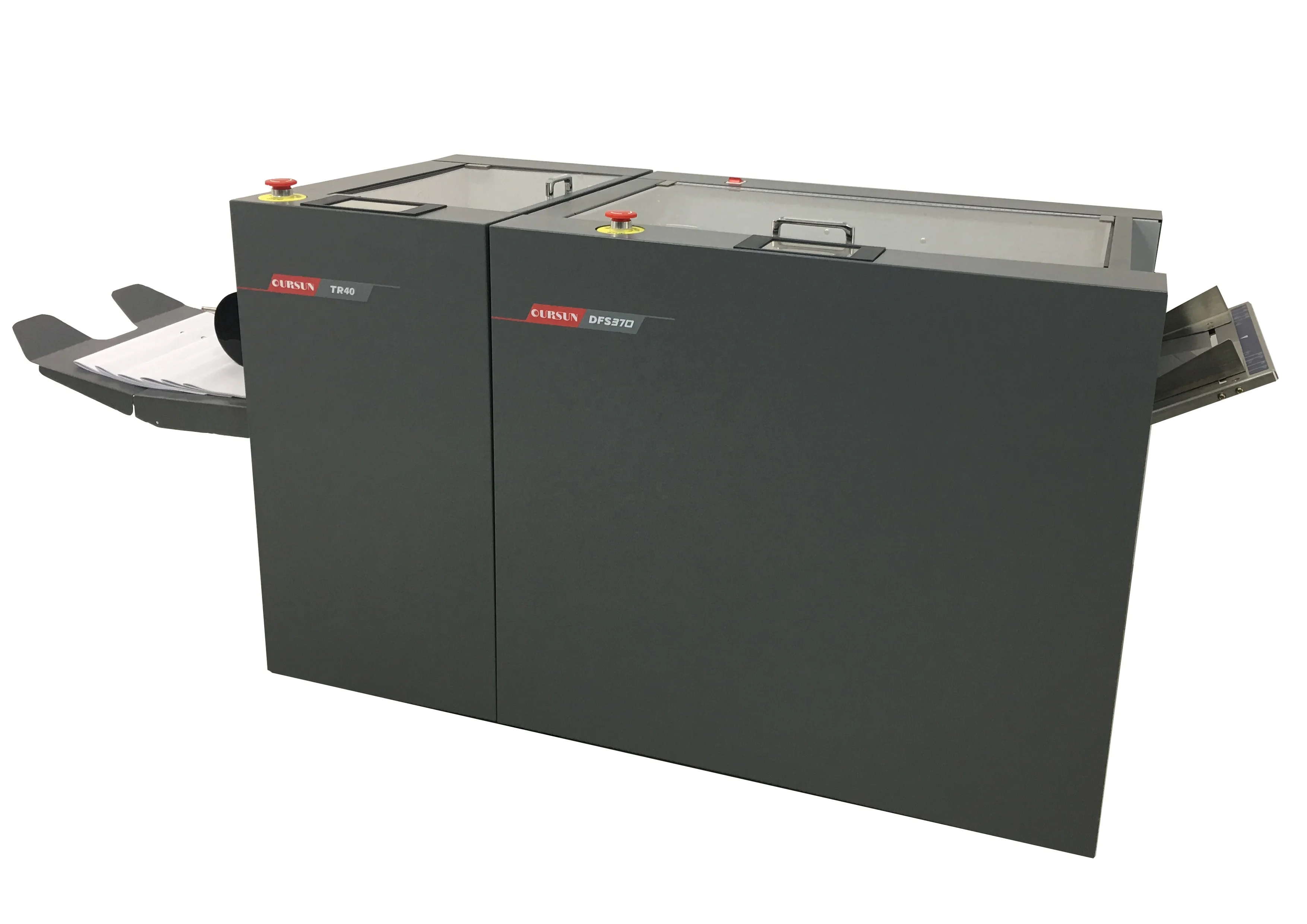 Full automatic Paper collating stitching and folding system  , automatic booklet making binding machine