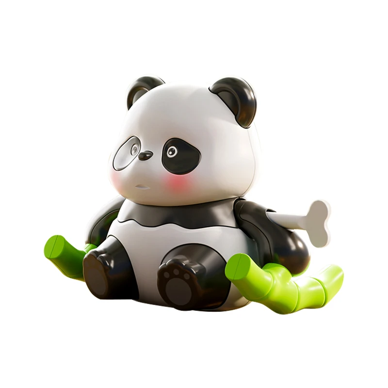 Chain up Clockwork Rolling Swing China Panda Doll Toy Baby Learning Crawling Wind-up Toys For Kids Cute Cartoon Panda Animal Toy