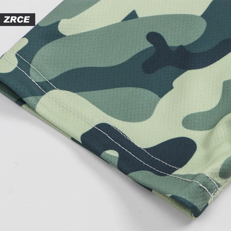 
ZRCE 100% Polyester Raglan Sleeve Quick Dry T shirts Wholesale Fashion Camouflage Baseball T-Shirt Custom Raglan Plain Male Tee 