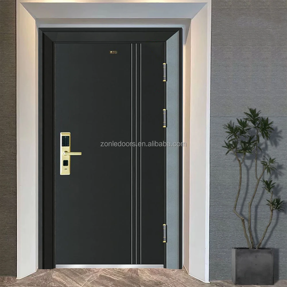 China Best Price Entrance Steel Pivot Door Designs Exterior Decorative Safety Security Door