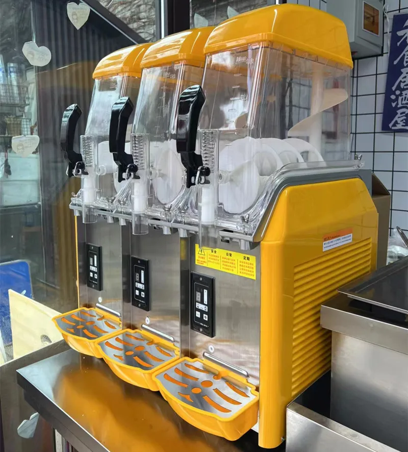Slush Machine commercial Slushy Machine 12L*3 Slush Machine with CE approval.